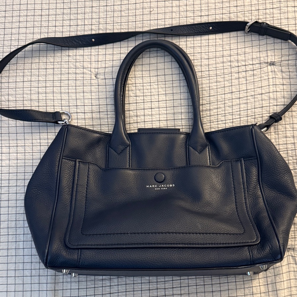 Marc Jacobs Navy Leather Shoulder Bag